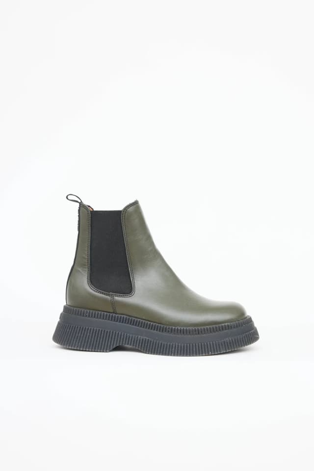 GANNI Creeper Chelsea Boot in Leather from VSP Consignment, photo 1 of 1