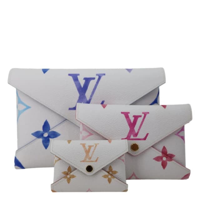 Louis Vuitton By The Pool Kirigami Set Giant Monogram Canvas Pochette Set Multicolor in Multicolor Coated canvas from Dallas Designer Handbags, photo 1 of 1