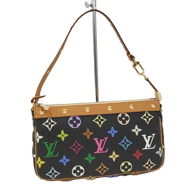 Louis Vuitton Pouch Pochette Accessoires Monogram Multicolor Noir in Black from The Reluxe, photo 1 of 1