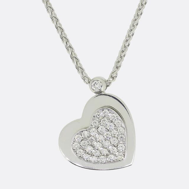 Piaget Love Heart Diamond Necklace from The Vintage Jeweller, photo 1 of 1
