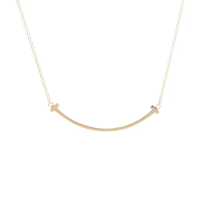Tiffany & Co. T Smile Small Size Necklace 18K Pink Gold Polished in Pink gold Pink gold (18K) from Elady, photo 1 of 1