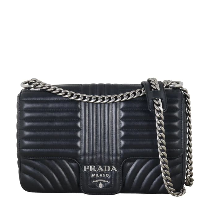 Prada Diagramme Large Shoulder Bag in Calfskin from Luxe.It.Fwd, photo 1 of 1