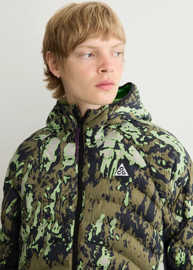 Nike ACG Therma-FIT ADV 'Lava Flow' Jacket in COLLEGE GREY/BLACK/SUMMIT WHIT, image 1 of 1 from Incu