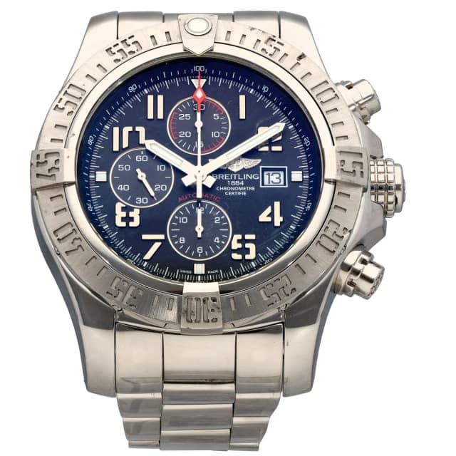 Breitling Super Avenger II A13371 48mm Stainless Steel Watch from H&T, photo 1 of 1