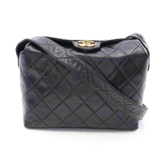 Chanel Shoulder Bag Quilted Black Lambskin in Black Lambskin from The Reluxe, photo 1 of 1