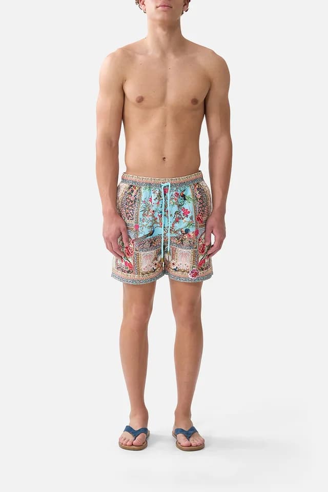 Camilla eBoutique MID LENGTH BOARDSHORT WITH ELASTIC WAIST SULTANS AND QUEENS, image 1 of 1 from CAMILLA
