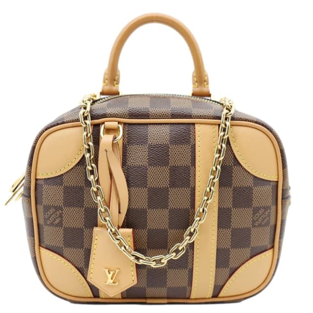 Louis Vuitton Valisette Souple BB Damier Ebene Shoulder Bag Brown in Brown Canvas from Dallas Designer Handbags, photo 1 of 1