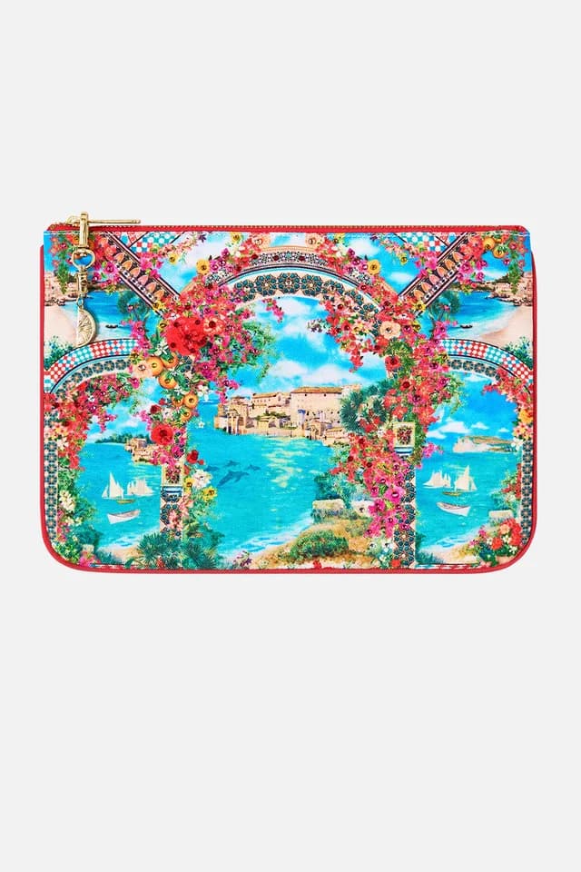 Camilla eBoutique SMALL CANVAS CLUTCH MEET ME IN MALLORCA, image 1 of 1 from CAMILLA