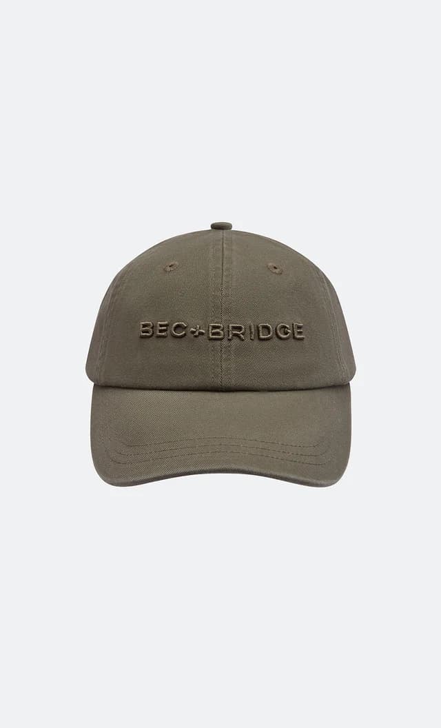Bec&Bridge 3D EMBROIDERY CAP - KHAKI, image 1 of 1 from BEC + BRIDGE
