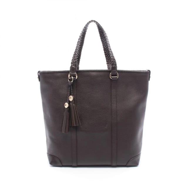 Gucci Tote Bag Marrakech Dark Brown Leather in Brown Leather from The Reluxe, photo 1 of 1