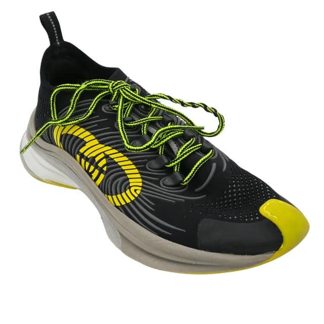 Gucci Black Yellow Run Knit Sneakers in Black from Clotheshorse Anonymous, photo 1 of 1