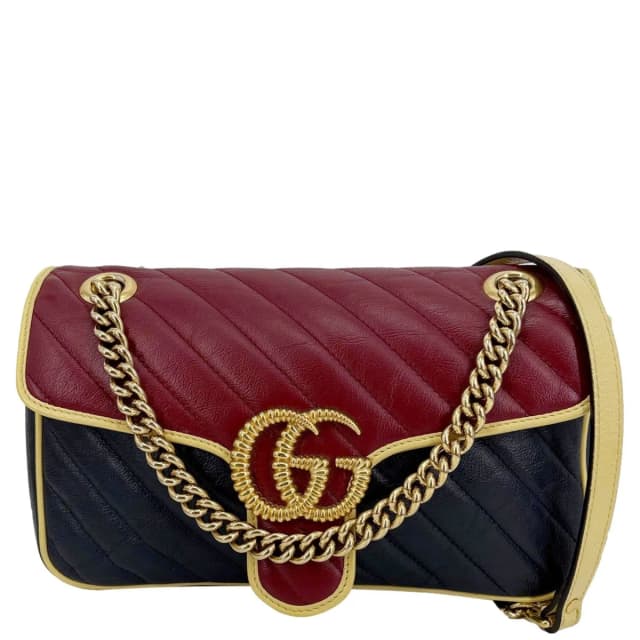 Gucci GG Marmont Torchon Small Quilted Leather Shoulder Bag Black 443497 in Black Leather from Dallas Designer Handbags, photo 1 of 1