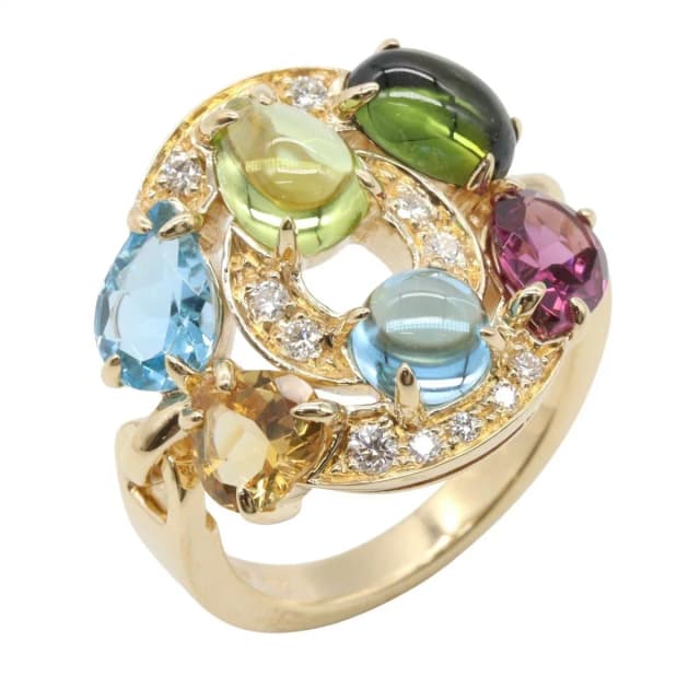 Bvlgari Ring Astrale Cerchi 18k Diamond Tourmaline Citrine Topaz from The Reluxe, photo 1 of 1