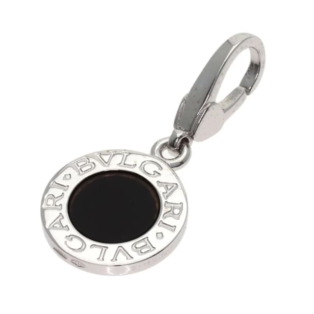 Bvlgari Onyx Charm Pendant 18K White Gold in White from The Reluxe, photo 1 of 1