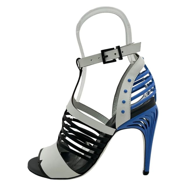 Fendi Sandals White Leather in White Leather from The Reluxe, photo 1 of 1