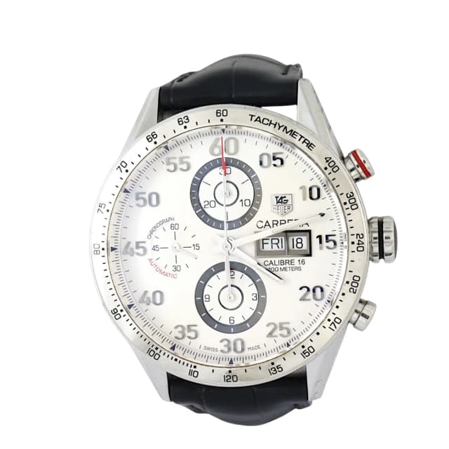 TAG Heuer Carrera Calibre 16 Day Date Chronograph 43mm Watch in Crocodile from Luxe.It.Fwd, photo 1 of 1