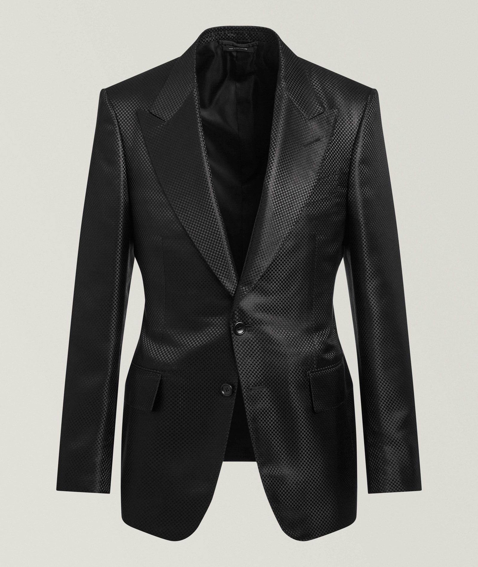 TOM FORD Shelton Silk Grand Hopsack Sport Jacket in Black Silk & Silk Blends, image 1 of 1 from Harry Rosen