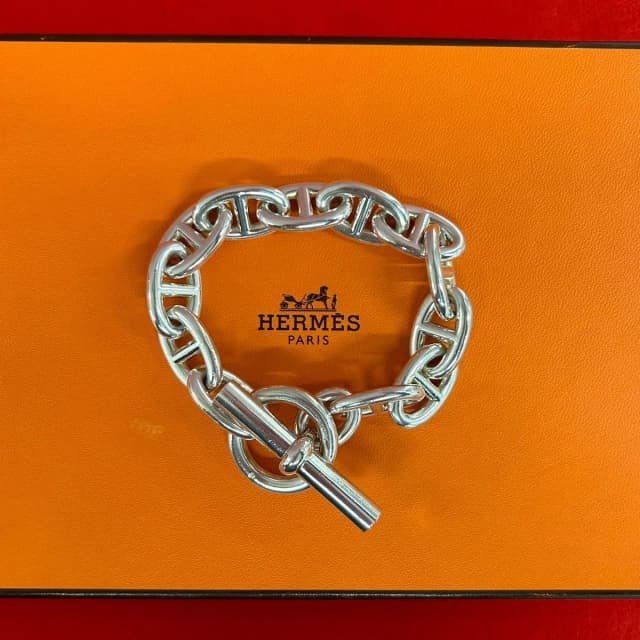 Hermès Chaine D'Ancre TGM Bracelet 925 Sterling Silver in Silver from The Reluxe, photo 1 of 1