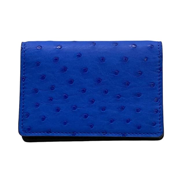 Louis Vuitton Card Case Organizer de Poche Blue in Blue Ostrich from The Reluxe, photo 1 of 1