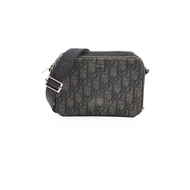Dior Camera Bag Oblique/Navy in Navy Canvas from The Purse Affair, photo 1 of 1