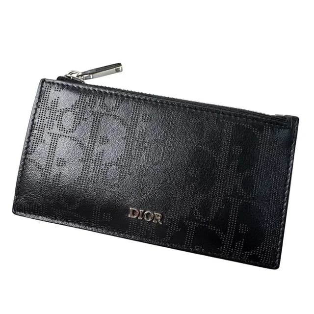 Dior Oblique Card Holder Fragment Case in Leather from The Reluxe, photo 1 of 1