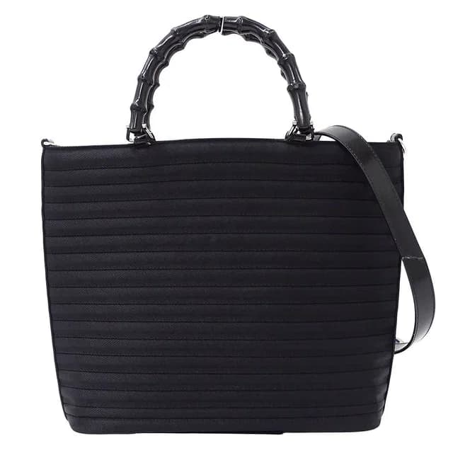 Gucci Bag Shoulder 2-Way Bamboo Nylon Black 000 1998 in Black Nylon from The Reluxe, photo 1 of 1