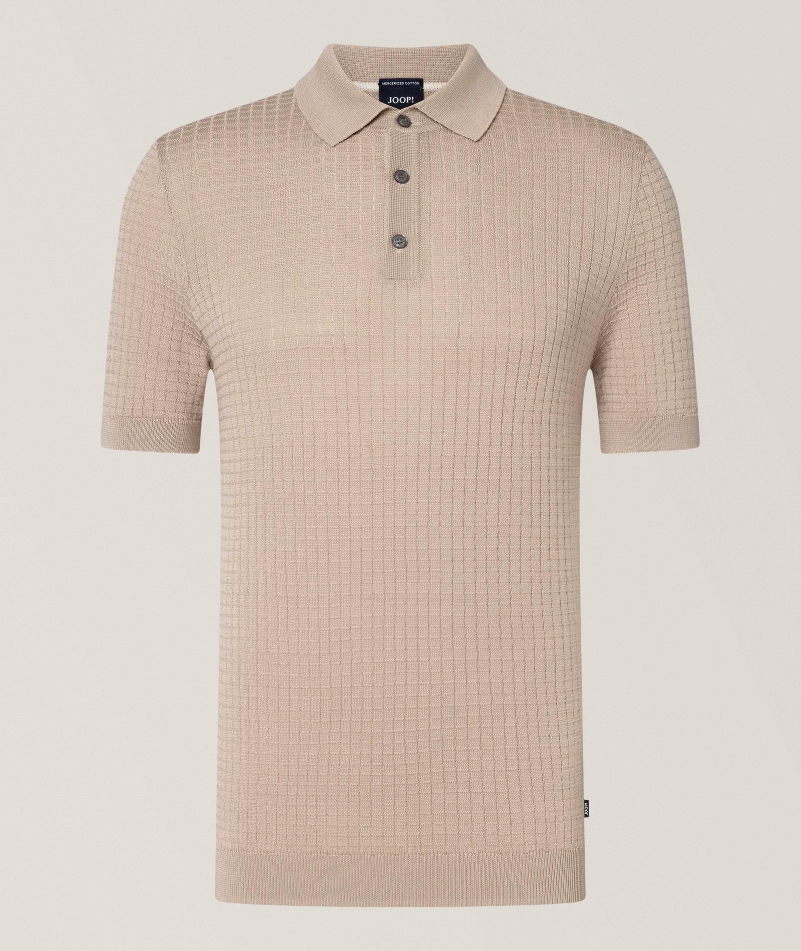 JOOP! Vanceo Mercerized Cotton Knit Polo in Brown Cotton & Cotton Blends, image 1 of 1 from Harry Rosen