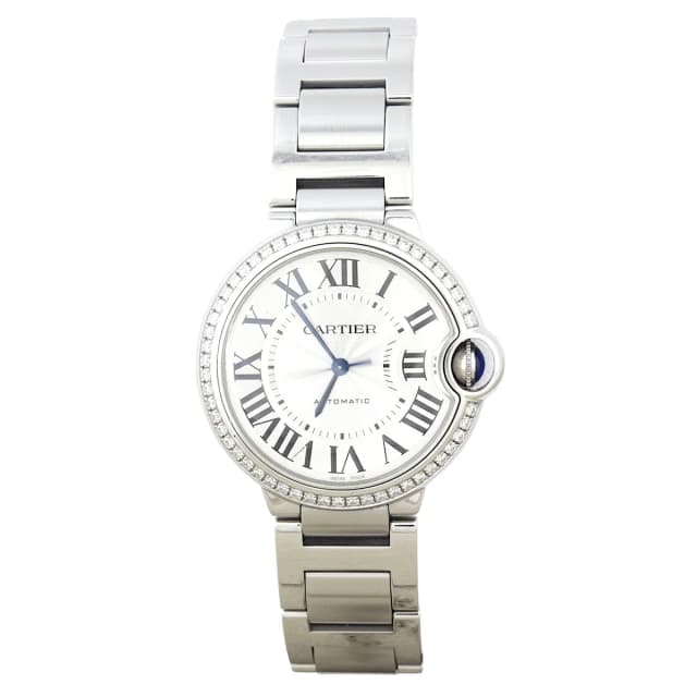 Ballon Bleu de Cartier Diamond 36mm Watch in Blue from Luxe.It.Fwd, photo 1 of 1