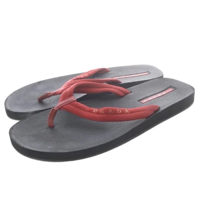 Prada Sandals Beach Black 8 in Black from The Reluxe, photo 1 of 1