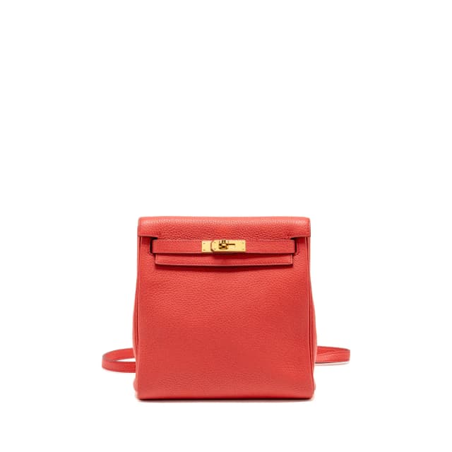 Hermès Kelly Ado Backpack Clemence A5 Bougainvillea GHW Stamp Y in Clemence leather from EMIER, photo 1 of 1