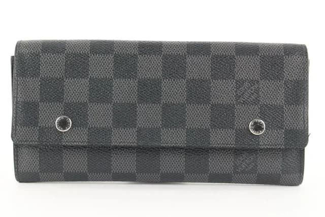 Louis Vuitton Damier Graphite Modulable Long Snap Wallet in Grey Canvas from Bagriculture, photo 1 of 1