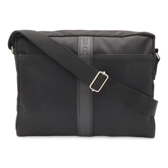 Hermès Acapulco Besace MM Shoulder Bag Crossbody Nylon Leather Black in Black Nylon from The Reluxe, photo 1 of 1