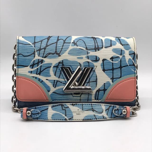 Louis Vuitton Epi Aqua Pattern Portefeuille Twist Chain Shoulder Bag Wallet from The Reluxe, photo 1 of 1