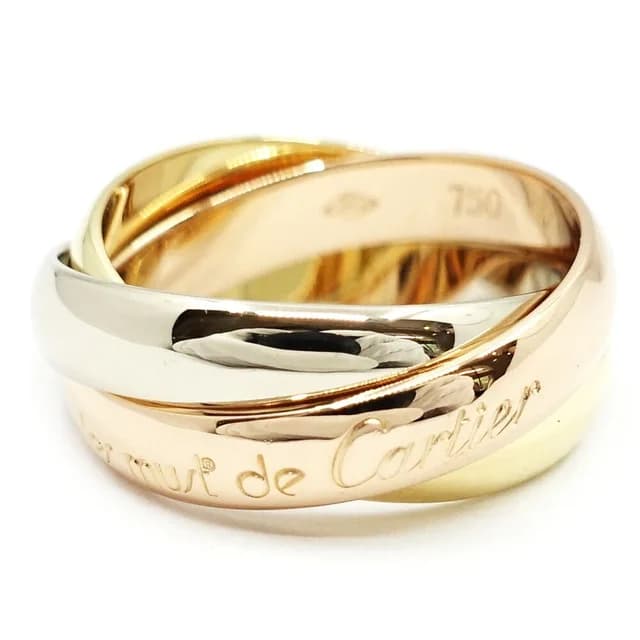 Cartier 18K Yellow Gold WG PG Trinity Ring Pinky in Yellow from The Reluxe, photo 1 of 1