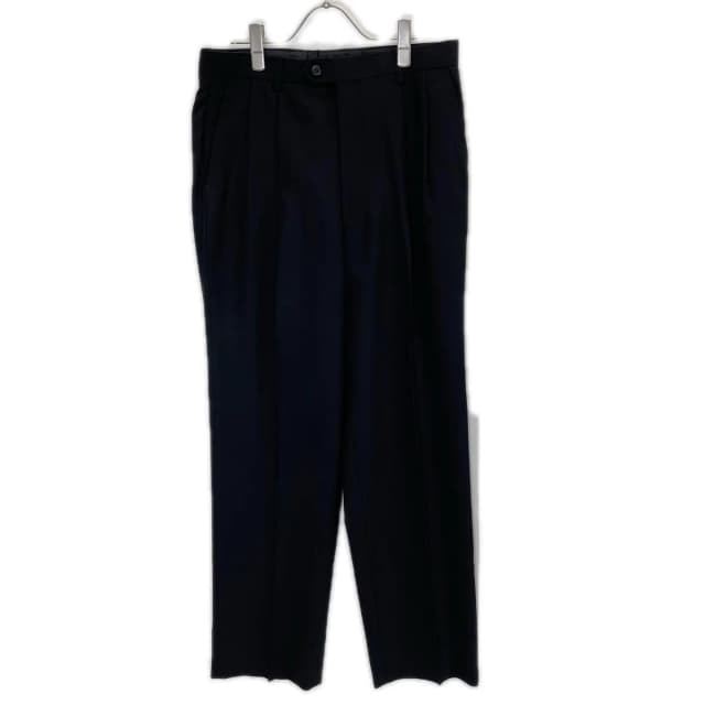 Saint Laurent Sa Black Double-pleat Trousers Pants 82 in Black Wool from The Reluxe, photo 1 of 1