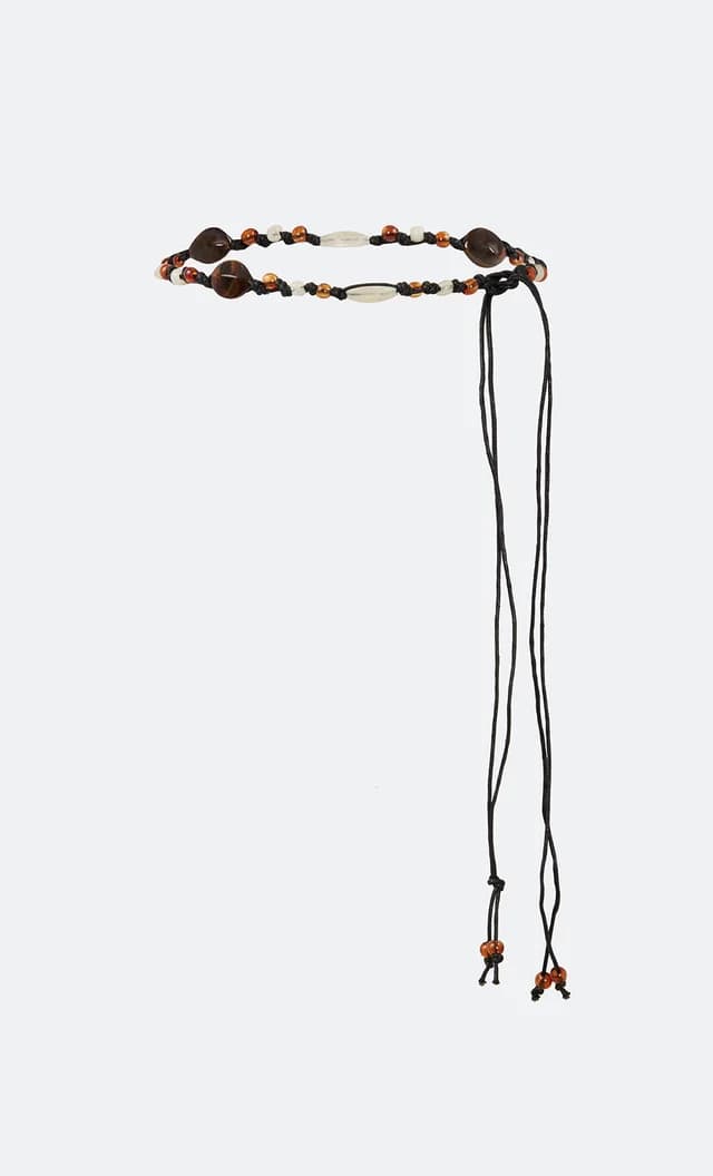 Bec&Bridge LILLA CROCHET BELT - BLACK/MULTICOLOUR, image 1 of 1 from BEC + BRIDGE
