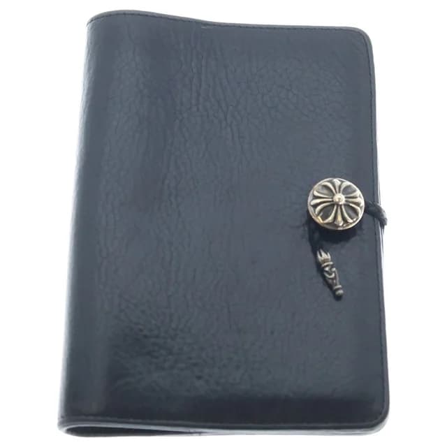 Chrome Hearts Agenda Plain Cross Ball Button Book Cover Black in Black from The Reluxe, photo 1 of 1