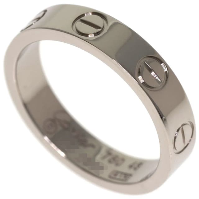 Cartier Mini Love Ring 46 18k White Gold in White from The Reluxe, photo 1 of 1