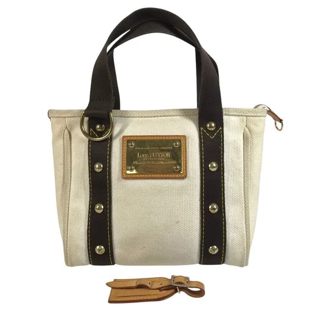 Louis Vuitton Handbag Cabas PM Canvas White in White Canvas from The Reluxe, photo 1 of 1