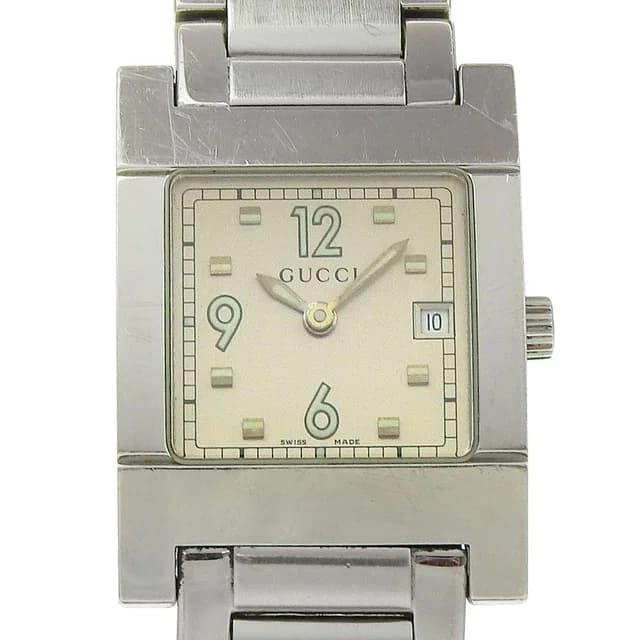 Gucci Stainless Steel Quartz Analog Display Silver Dial Watch in Silver from The Reluxe, photo 1 of 1