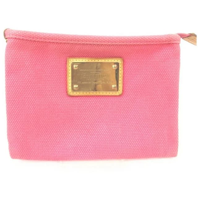 Louis Vuitton Hot Pink Antigua Pochette Platt PM Pochette Accessories in Pink Canvas from Bagriculture, photo 1 of 1