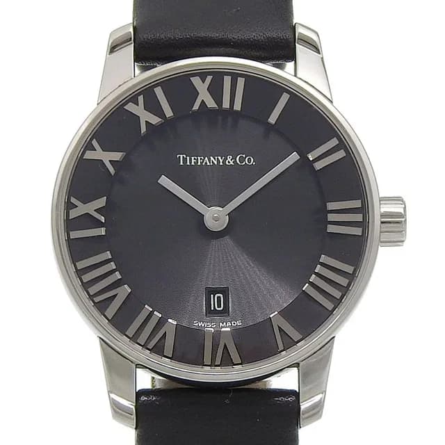 Tiffany & Co. Atlas Dream Stainless Steel Quartz Analog Display Black Dial Watch in Black from The Reluxe, photo 1 of 1