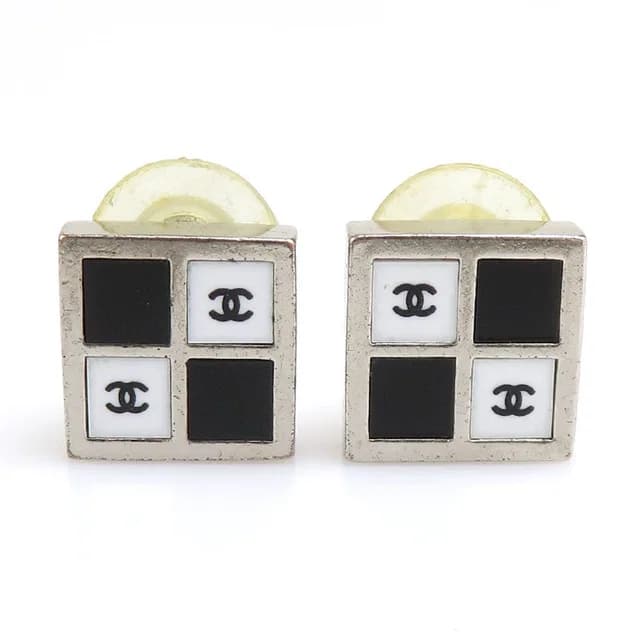 Chanel Earrings Silver in Silver from The Reluxe, photo 1 of 1