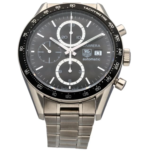 TAG Heuer Carrera CV2010-0 41mm Stainless Steel Watch from H&T, photo 1 of 1