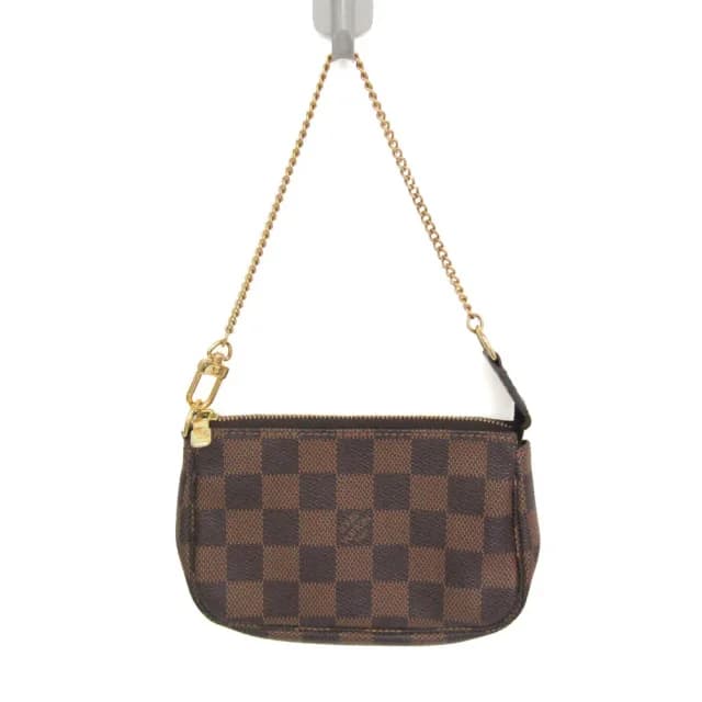 Louis Vuitton Damier Mini Pochette Accessoires N58009 Women's Handbag,Pouch Ebene in Brown Damier Canvas from Elady, photo 1 of 1