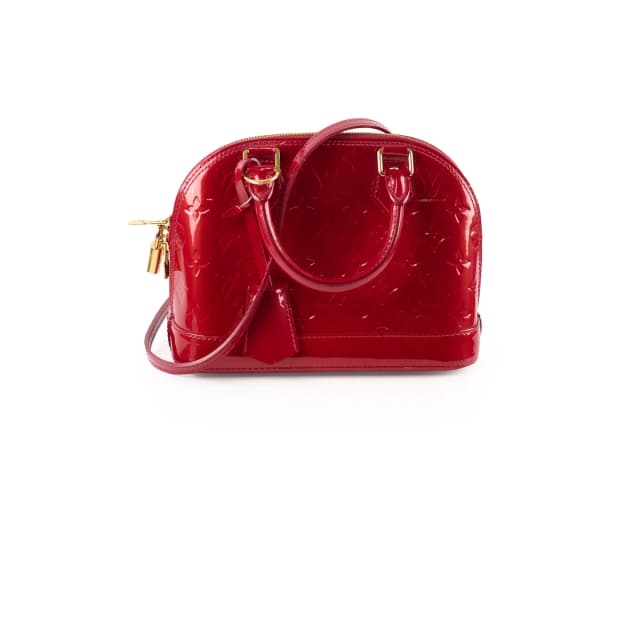 Louis Vuitton Alma BB Monogram Vernis Red in Red Leather from The Purse Affair, photo 1 of 1