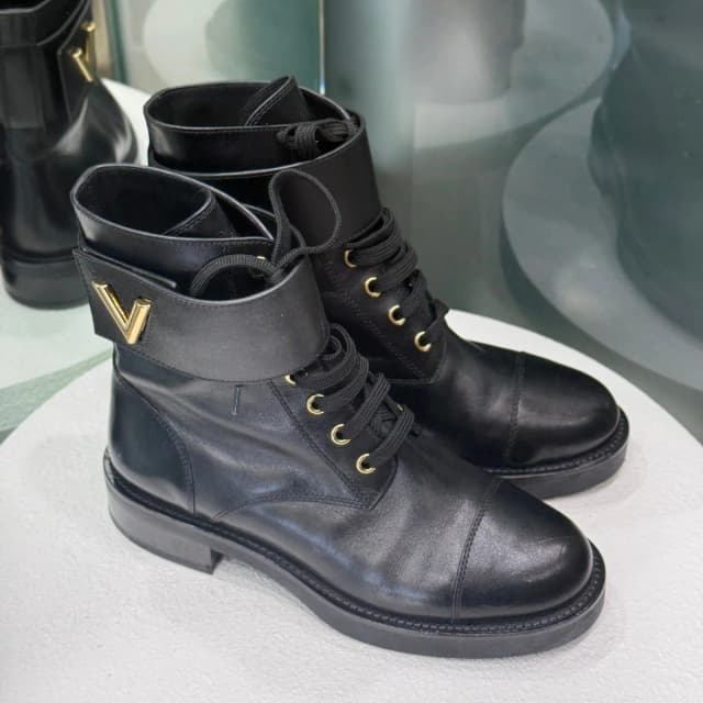 Louis Vuitton Boots Sz 36 in Black Leather from Revivre Luxury Consignment, photo 1 of 1