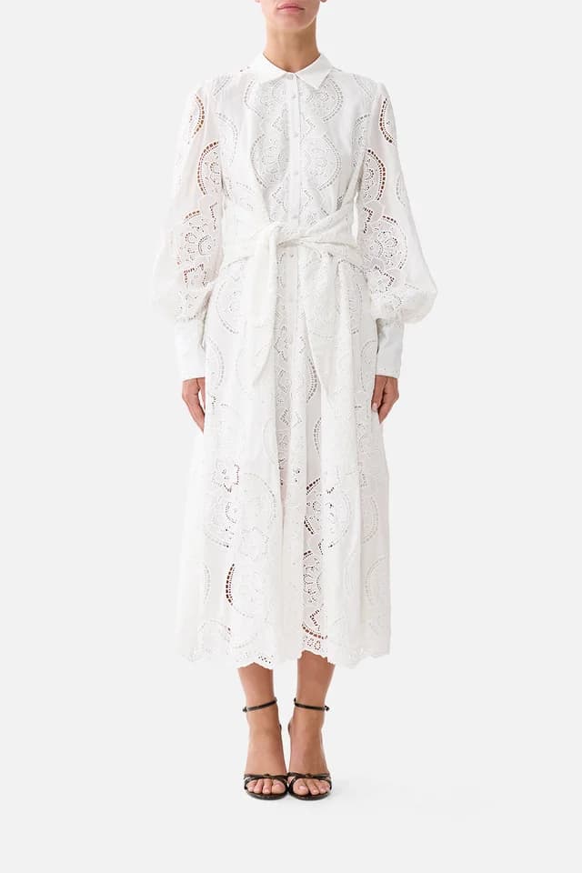 Camilla eBoutique WAIST TIE SHIRT DRESS A TILED WONDERLAND, image 1 of 1 from CAMILLA