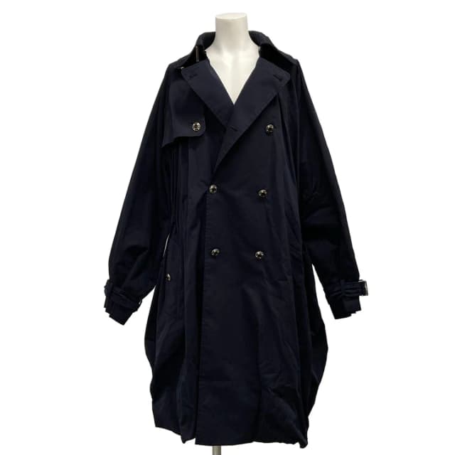 Chanel Trench Coat S Dark Navy in Navy Silk from The Reluxe, photo 1 of 1