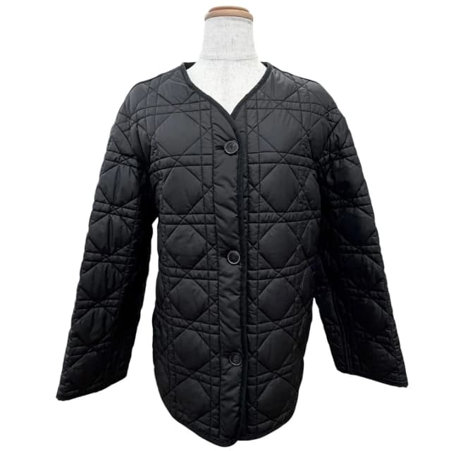 Dior Macro Cannage Collarless Quilted Jacket Black 38 in Black from The Reluxe, photo 1 of 1